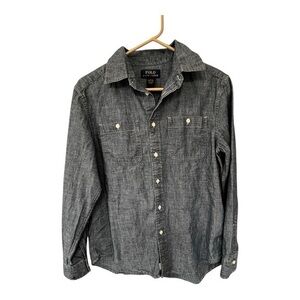 Polo by Ralph Lauren Men's Charcoal Button-Down Shirt